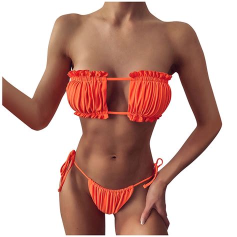 Tbopshirt Bikinis For Women Clearance Womens Bathing Suits Women Ruched