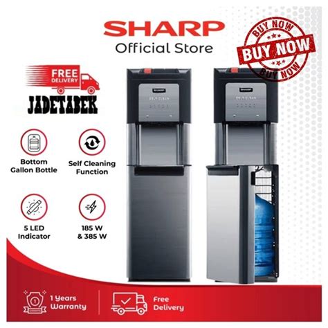 Jual Sharp Swd 73ehl Bk Water Dispenser Galon Bawah Kompressor Low Watt