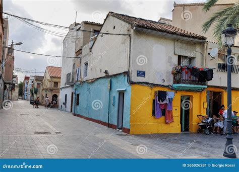 Houses In El Cabanyal A Neighborhood In The City Of Valencia Spain