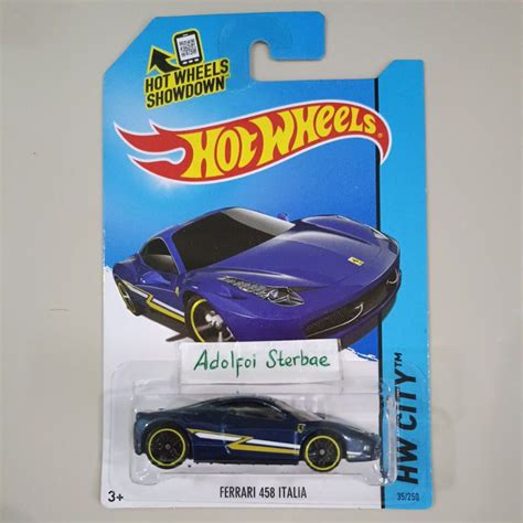 Jual Hotwheels Hot Wheels Ferari Ferrari 458 Italia Challenge Hw Stunt Hw City Fte Faster Than