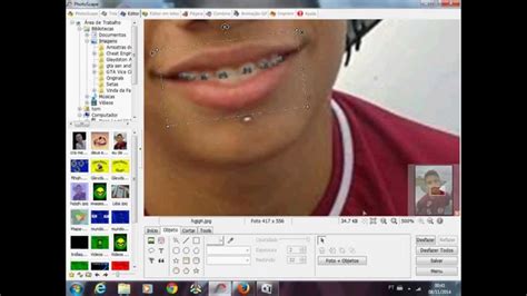 Como Colocar Aparelho Em Fotos No Photoscape Youtube