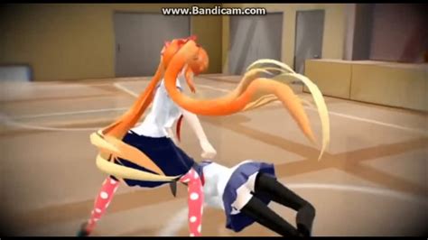 Mmd Fight Ayano X Osana X Info Chan Youtube