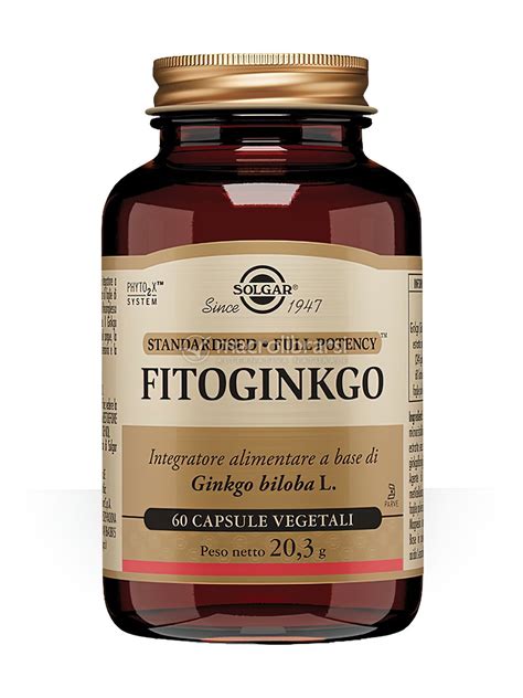 Fitoginkgo Integratore Di Ginkgo Biloba Di Solgar Macrolibrarsi It