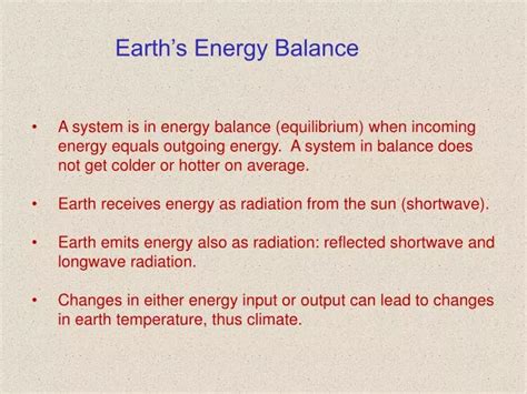 Ppt Earths Energy Balance Powerpoint Presentation Free Download