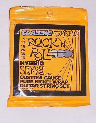ERNIE BALL 9-46 CLASSIC HYBRID SLINKY ELECTRIC GUITAR STRINGS-2252 ROCK ...