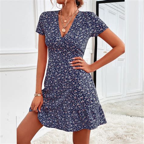 Dengdeng Beach Dresses For Women Spring Summer Trendy Elegant Wrap