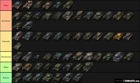 World Of Tanks tier 8 premium tier list Tier List Maker - TierLists.com