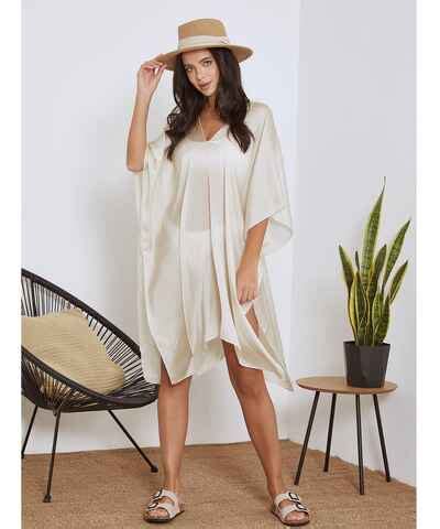 Nude σατέν γυναικεία μαγιό GLAMI gr