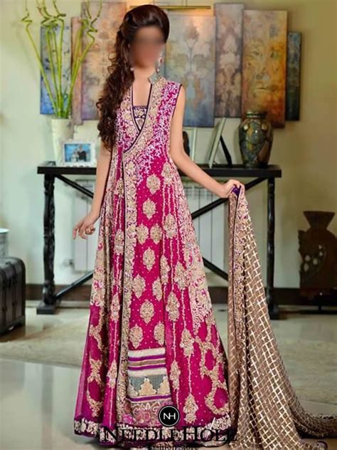 Angrakha Bridal Dress Wedding Sharara Suits By Rani Emaan