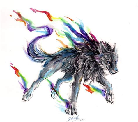 Black Rainbow Fire by Lucky978 on deviantART | Mystical animals, Animal ...