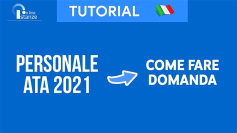 Come Compilare Domanda Personale Ata Tutorial Nuovo In