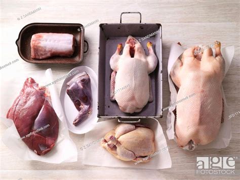 Various Types Of Poultry And Game Stock Photo Picture And Rights