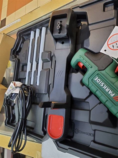 Parkside Php E Hot Glue Gun Comes With X Mm Glue Sticks Base Carry Case Comes With Uk
