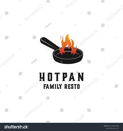 Fire Flame Hot Frying Pan Cooking Stock Vector Royalty Free Shutterstock