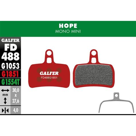 Plaquettes De Freins Galfer Fd Advanced Hope Mono Mini