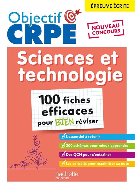 Objectif Crpe 2025 Sciences Et Technologie 100 Fiches Efficaces