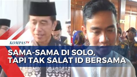 Meski Sang Ayah Salat Di Masjid Raya Gibran Pilih Salat Idulfitri Di