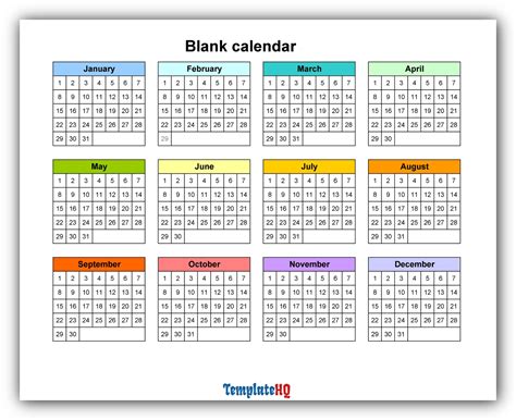 10 Amazing Yearly Calendar Template And Tips For Designing - Template Hq