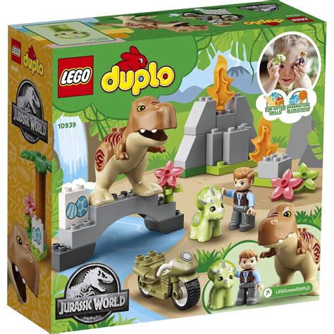 LEGO Duplo Jurassic World L évasion du T rex et du triceratops 10939