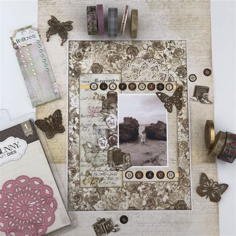 The BoBunny Blog: Vintage Inspired Scrapbook Layout