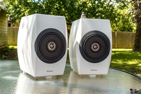 Rare Technics Sb C Speakers White Matched Pair Like New Photo