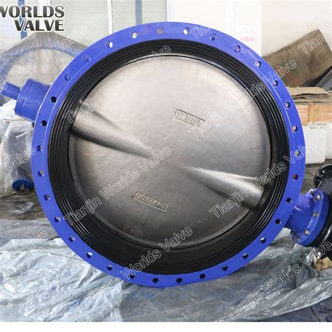 U Section Short Pattern Double Flanged Butterfly Valves With CE ISO