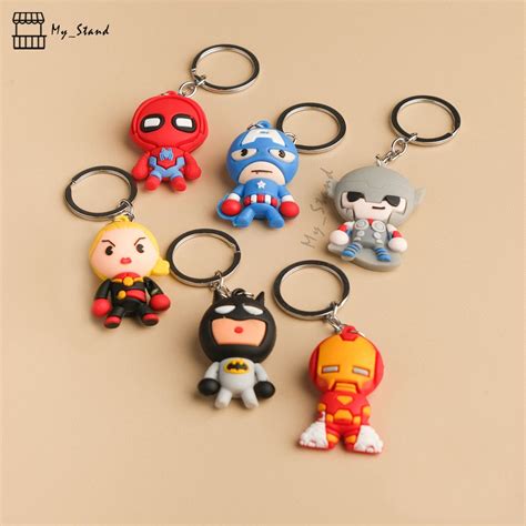 Jual Gantungan Kunci Avengers Ganci Keychain Hiasan Tas Batman Iroman