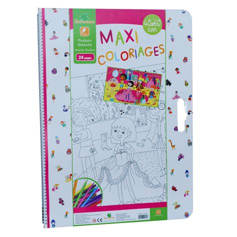 Cahier De Coloriages G Ant Maxi Coloriages Jumbo Fille Jeux Et