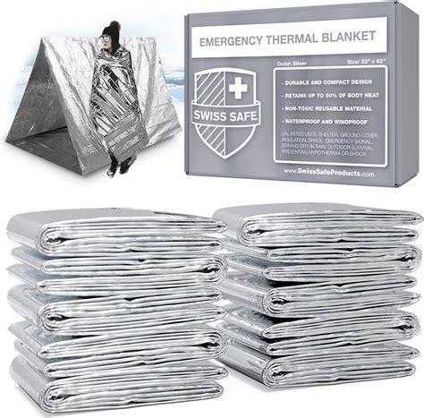 Amazon Ever Ready First Aid Mylar Rescue Blanket Large Silver