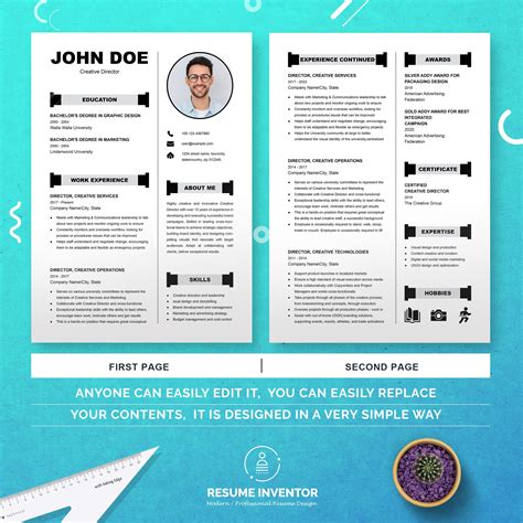 Minimalist Resume Template 3 - Design Cuts