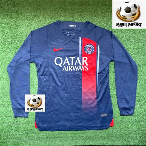 Jual Jersey Baju Bola PSG Home 2023 2024 Lengan Panjang Long Sleeve