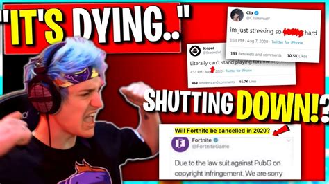 Fortnite Is Dying Pros Say Is Fortnite Getting Shut Down Youtube