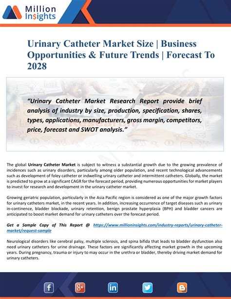 Ppt Urinary Catheter Market Share Size Growth And Dynamics