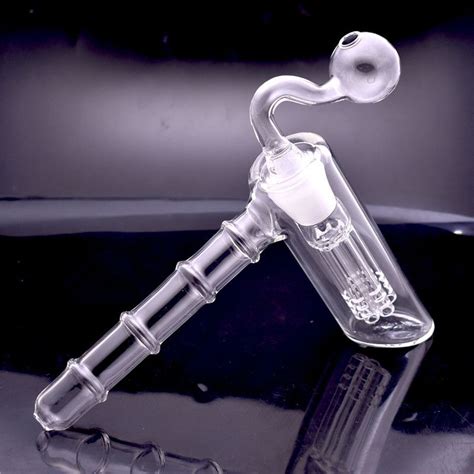 2021 Glass Hammer 6 Arm Perc Glass Percolator Bubbler Water Pipe Handle Smoking Pipes Mini Water