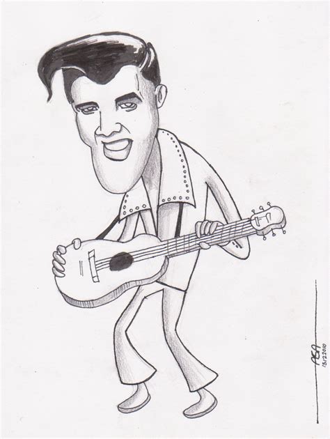 Recpunto Galer A Caricatura Recpunto Elvis Presley