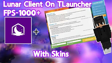 How To Get Lunar Client Cracked With Skins On Tlauncher Itzexalto