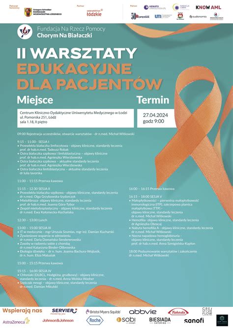 Warsztaty Edukacyjne dla Pacjentów z Chorobami Hematologicznymi i