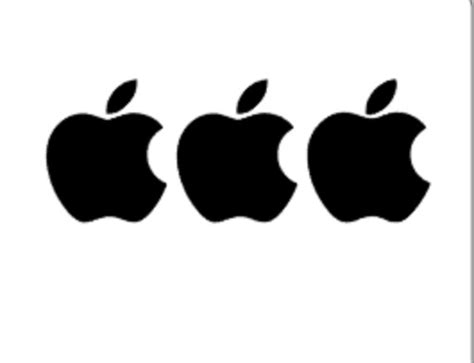 Set of 3 Custom Apple Logo Decal for Iphone Ipad or Mac - Etsy Canada