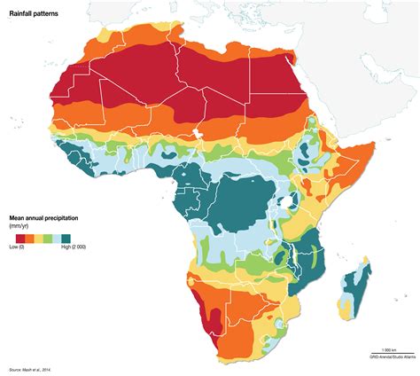 Rainfall patterns in Africa | GRID-Arendal