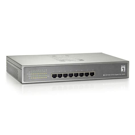 8 port Gigabit Ethernet Switch with PoE, Matte Grey