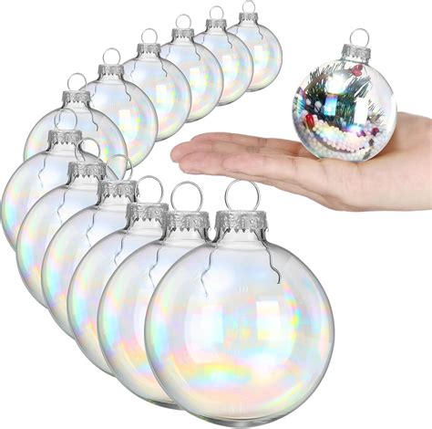 Amazon Liliful Pcs Christmas Glass Ball Ornaments Inch