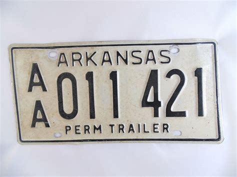 Incredible Arkansas antique car license plate with Original Part ...