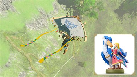 Zelda Skyward Sword Hd Zelda And Loftwing Amiibo Paraglider Skin Reward