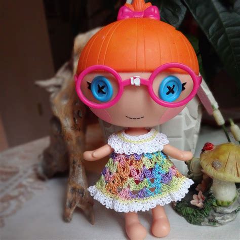 Crochet Dress For 7 8 Inch Mini Lalaloopsy Doll Vinyl Dress Etsy