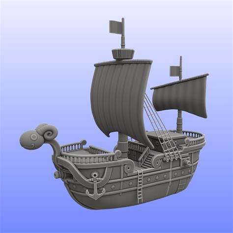 🏴‍☠️ ONE PIECE - Pirate Ship・ STL File for 3D printing・Cults