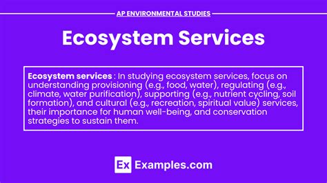 Unit 2 2 Ecosystem Services Notes And Practice Questions Ap® Environmental Science