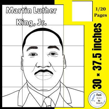 Martin Luther King J Collaborative Poster Black History Month Bulletin