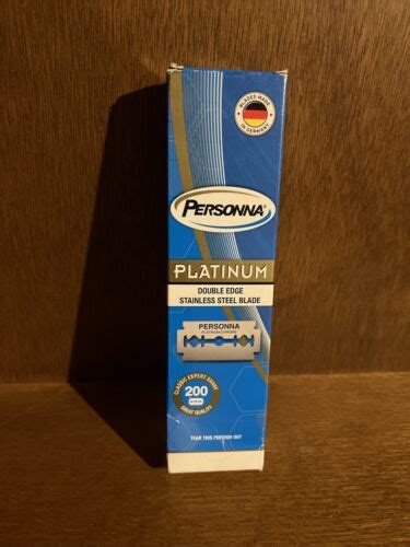 Pack Personna Platinum Double Edge Stainless Steel Razor Blade