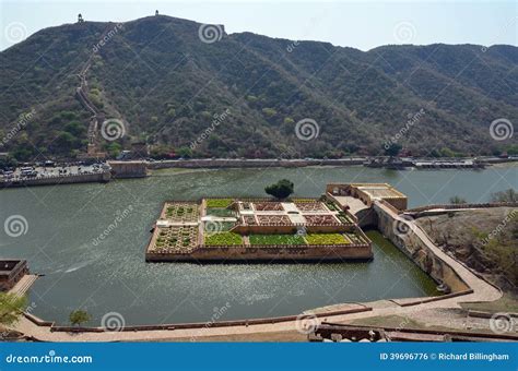 Maota Lake Amber Fort Jaipur Rajasthan India Stock Photo Image Of