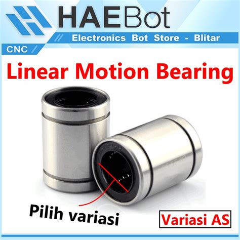 Jual HAEBOT LM3UU LM4UU LM5UU 3 4 5mm Linear Motion Bearing Bushing